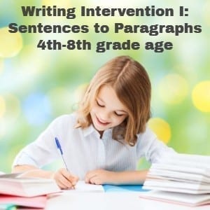 Just-Right Online Writing Intervention Level 1
